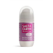 Salt of the Earth 75ml Peony Blossom natural deodorant refillable roll-on.